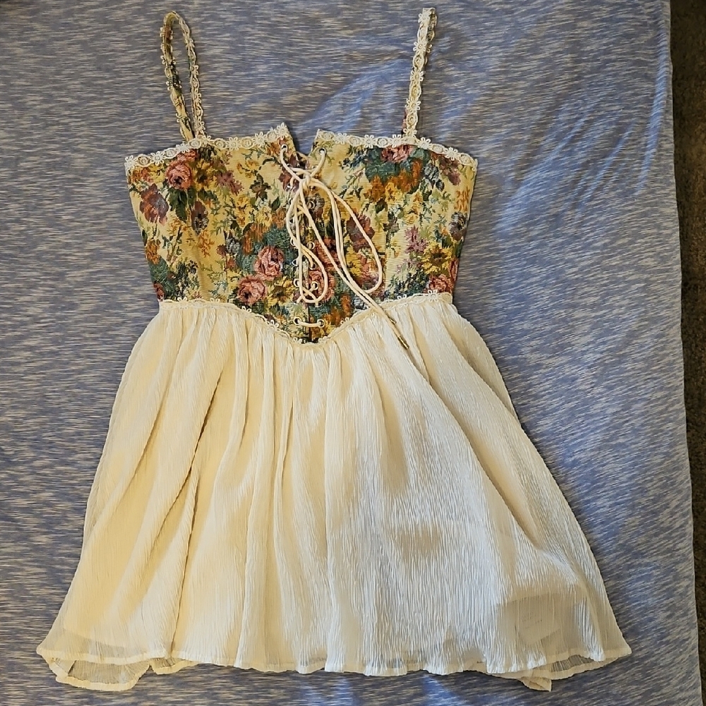 Floral Cream Dress
